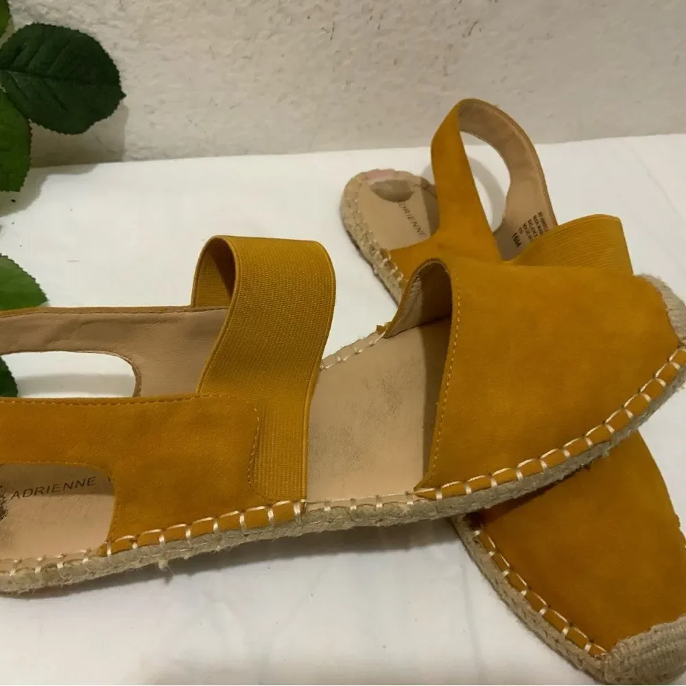 Adrienne Vittadini Angelo Women's Suede Espadrille Sandals Size‎ 10